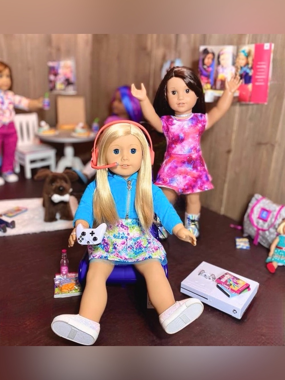 American Girl Xbox Gaming Set Retired
